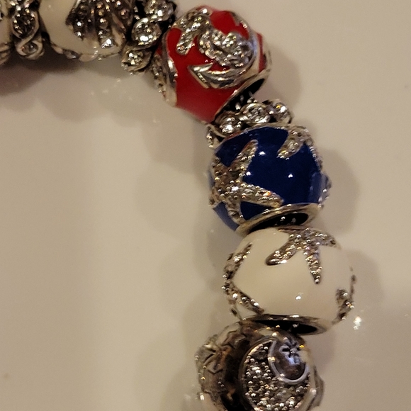 Brighton Charm bracelet red white and blue - Picture 9 of 13